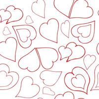 Heart seamless pattern. vector