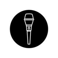 Microphone icon . mic illustration sign. Karaoke symbol. Audio logo. vector