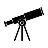 Telescope icon . Astronomy illustration sign. Spyglass symbol or logo. vector