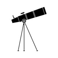 Telescope icon . Astronomy illustration sign. Spyglass symbol or logo. vector