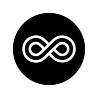 infinito icono . Mobius lazo forma ilustración signo. ilimitado símbolo. Siempre logo. vector