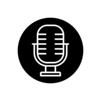 Microphone icon . mic illustration sign. Karaoke symbol. Audio logo. vector