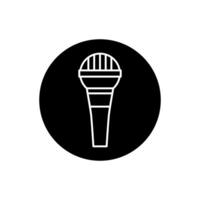 micrófono icono . mic ilustración signo. karaoke símbolo. audio logo. vector