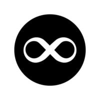 Infinity icon . Mobius loop shape illustration sign. unlimited symbol. forever logo. vector