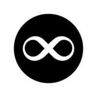 Infinity icon . Mobius loop shape illustration sign. unlimited symbol. forever logo. vector