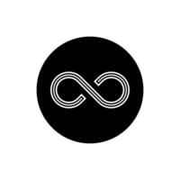 Infinity icon . Mobius loop shape illustration sign. unlimited symbol. forever logo. vector