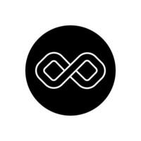 Infinity icon . Mobius loop shape illustration sign. unlimited symbol. forever logo. vector