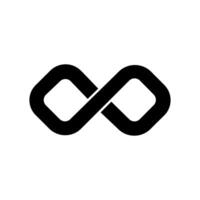 Infinity icon . Mobius loop shape illustration sign. unlimited symbol. forever logo. vector