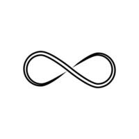 infinito icono . Mobius lazo forma ilustración signo. ilimitado símbolo. Siempre logo. vector