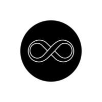Infinity icon . Mobius loop shape illustration sign. unlimited symbol. forever logo. vector