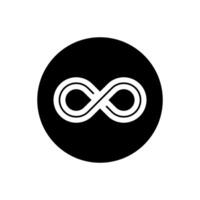 infinito icono . Mobius lazo forma ilustración signo. ilimitado símbolo. Siempre logo. vector