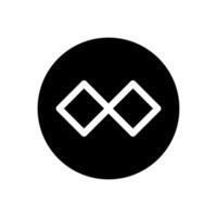 Infinity icon . Mobius loop shape illustration sign. unlimited symbol. forever logo. vector