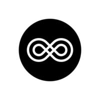 Infinity icon . Mobius loop shape illustration sign. unlimited symbol. forever logo. vector