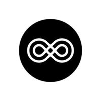 infinito icono . Mobius lazo forma ilustración signo. ilimitado símbolo. Siempre logo. vector