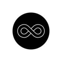 infinito icono . Mobius lazo forma ilustración signo. ilimitado símbolo. Siempre logo. vector