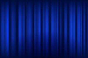 texture of silk, satin, drapery fabric on luxurious background. Portiere, curtain material blue trending color. vector