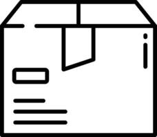 caja contorno ilustración vector