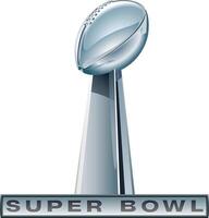 Badge of the Super Bowl. Lombardi Trophy vector