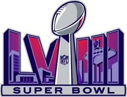Logo of the Super Bowl LVIII. Super Bowl 58 vector
