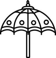 paraguas contorno ilustración vector