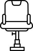 Chair. outline illustration vector