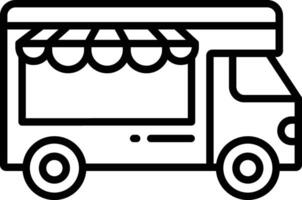 Food truckoutline illustration vector
