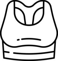 Bra outline illustration vector