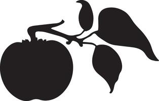 persimmon image silhouette, persimmon illustration, persimmon sign vector