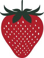 strawberry illustration sign vector