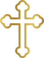 cristiano cruzar céltico cruzar crucifijo, cristiano cruz, cristiandad, oro, dorado cruzar vector