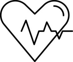 Cardiology outline illustration vector