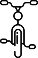 Bicycle outline illustration vector