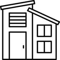 House outline illustration vector