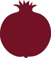 pomegranate illustration image silhouette, pomegranate sign vector