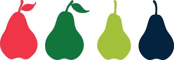 pear sign, pear illustration, pear silhouette vector