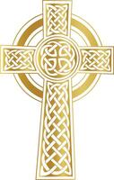 Christian cross Celtic cross Crucifix, christian cross, christianity, gold, golden cross vector