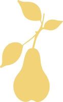 pear sign, pear illustration, pear silhouette vector