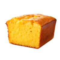 Cornbread against transparent background png