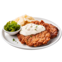 Land gebraten Steak gegen transparent Hintergrund png