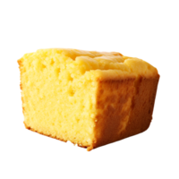 Cornbread against transparent background png