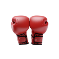 Boxing gloves against transparent background png