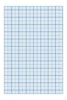 Blue grid texture of vertical notebook page. Checkered sheet template for math education, office work, memos, drafting, plotting, engineering or architecting measuring, cutting mat vector