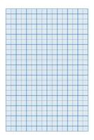 Blue grid texture of vertical notebook page. Checkered sheet template for math education, office work, memos, drafting, plotting, engineering or architecting measuring, cutting mat vector