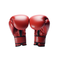 Boxing gloves against transparent background png