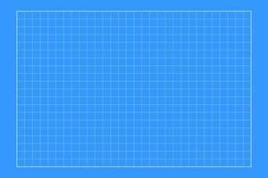 Blueprint grid background. Checkered blank template for cutting mat, office work, mechanics scheme, drawing, drafting, plotting, memos, engineering or architecting measuring. vector
