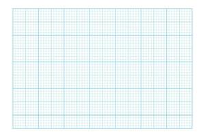 Blue grid texture of notebook page. Checkered sheet template for math education, office work, memos, drafting, plotting, engineering or architecting measuring, cutting mat. vector