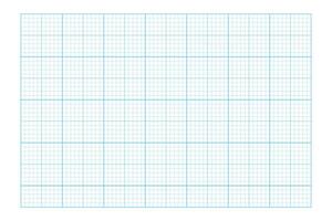 Blue grid texture of notebook page. Checkered sheet template for math education, office work, memos, drafting, plotting, engineering or architecting measuring, cutting mat. vector