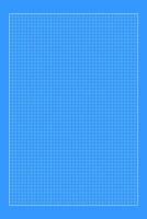 Blueprint template. White grid on blue background. Checkered worksheet for office work, mechanics scheme, memos, drawing, drafting, plotting, engineering or architecting measuring. vector