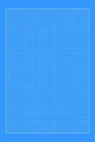 Blueprint template. White grid on blue background. Checkered worksheet for office work, mechanics scheme, memos, drawing, drafting, plotting, engineering or architecting measuring. vector