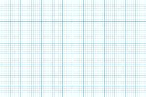 Blue grid paper pattern. Checkered sheet template for notebook page in school math education, office work, memos, drafting, plotting, engineering or architecting measuring. vector